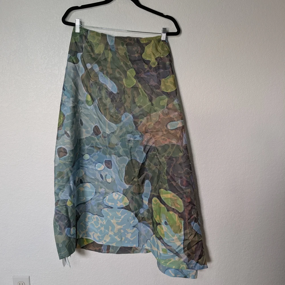 Blue and Green Shower Curtain